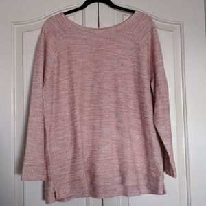 Old Navy Pink, White, and Gold sweater